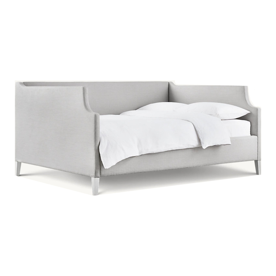 RH Baby&child RH TEEN ANNIKA UPHOLSTERED DAYBED WITH TRUNDLE FULL Assembly Instructions