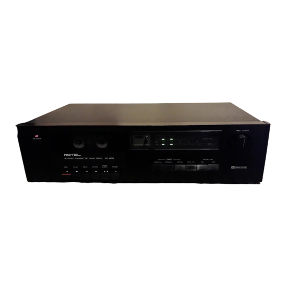 Rotel RD-835 Owner's Manual