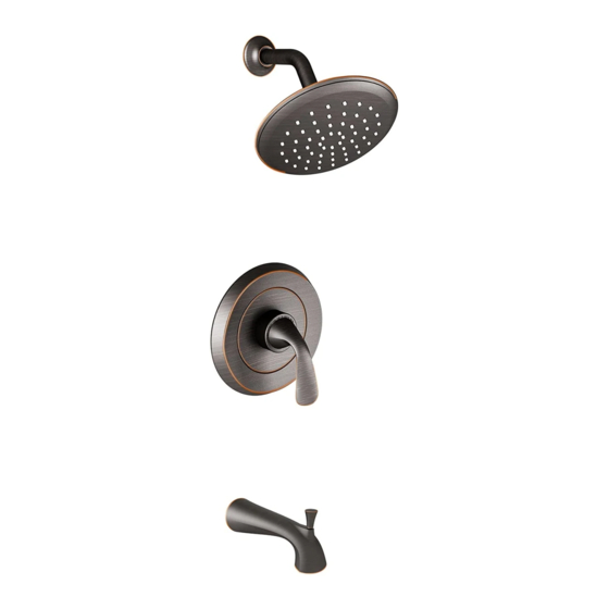 American Standard FLUENT T186.501 Installation Instructions
