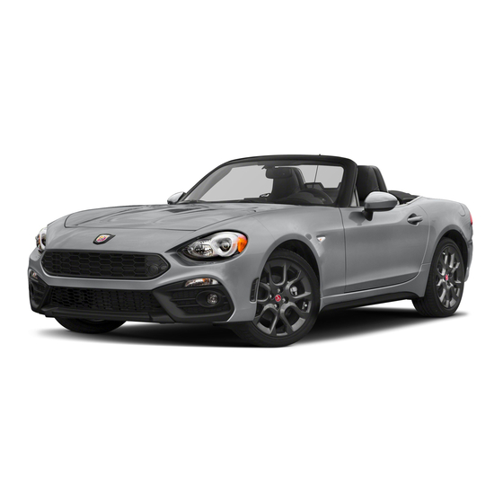 Fiat 124 SPIDER 2020 Owner's Manual