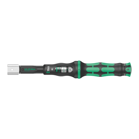 Wera Click-Torque X 1 User Manual