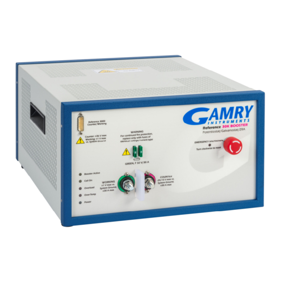Gamry Instruments Reference 30k Booster Manuals