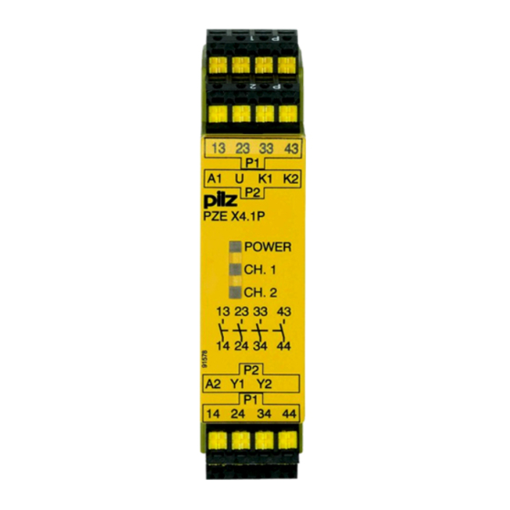Pilz PZE X4.1P Operating Manual
