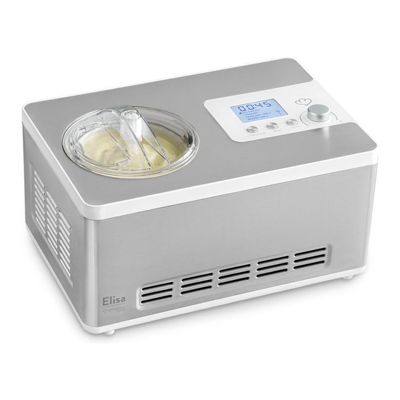 User Manuals: Springlane elisa Ice Cream Maker