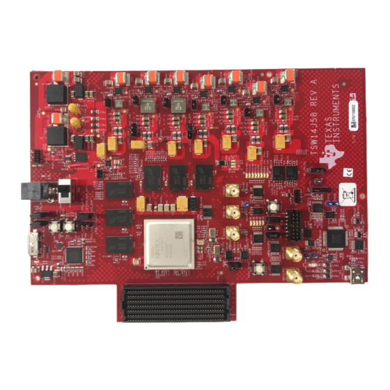 Texas Instruments TSW14J58 JESD204C User Manual