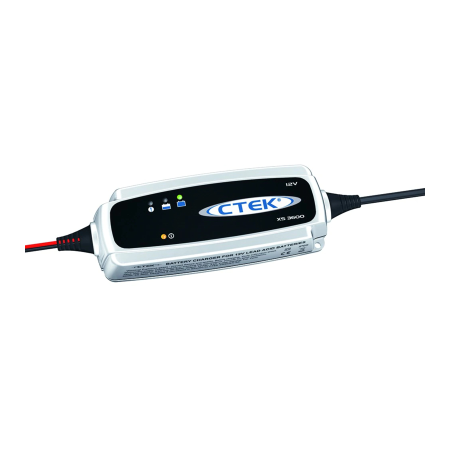 CTEK MULTI XS 3600 User Manual And Manual
