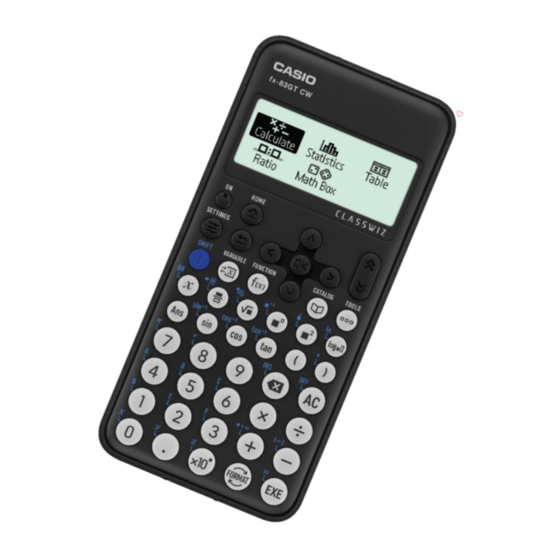 Casio fx-83GT Using Manual