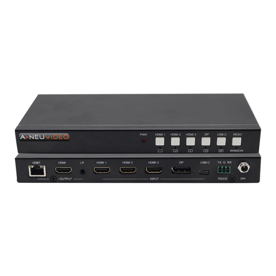 A-Neuvideo ANI-QUAD-MINI-4K Instruction Manual