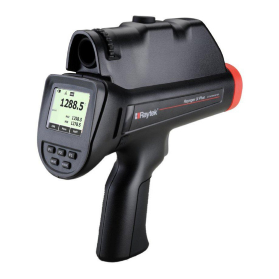 RayTek Raynger Series 3i Plus Operating Instructions Manual
