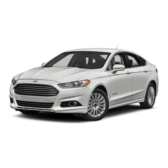 Ford 2016 Fusion Hybrid Manuals