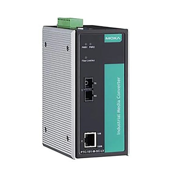 Moxa Technologies PTC-101 Series Hardware Installation Manual