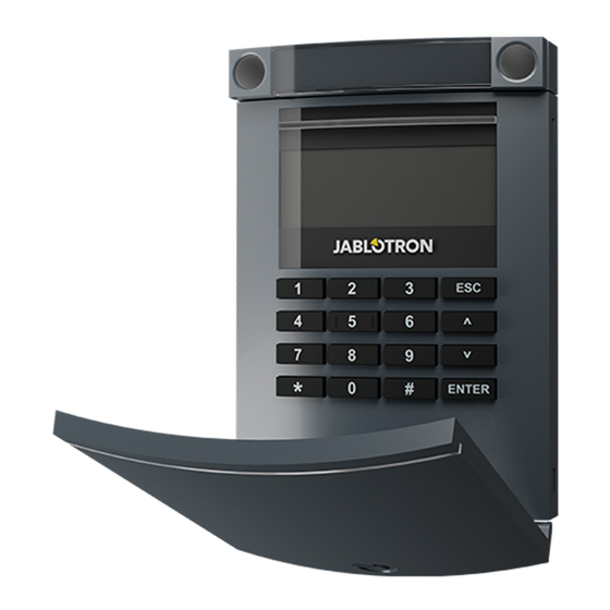 jablotron JA-154E Quick Start Manual
