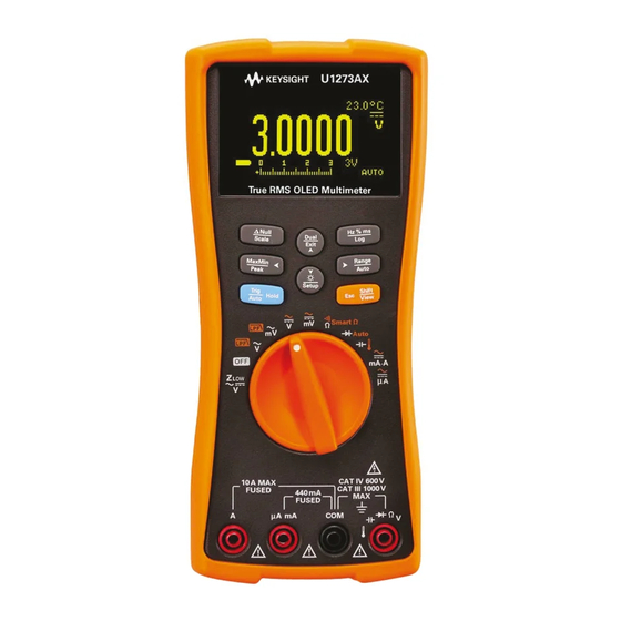 Keysight U1273AX Service Note