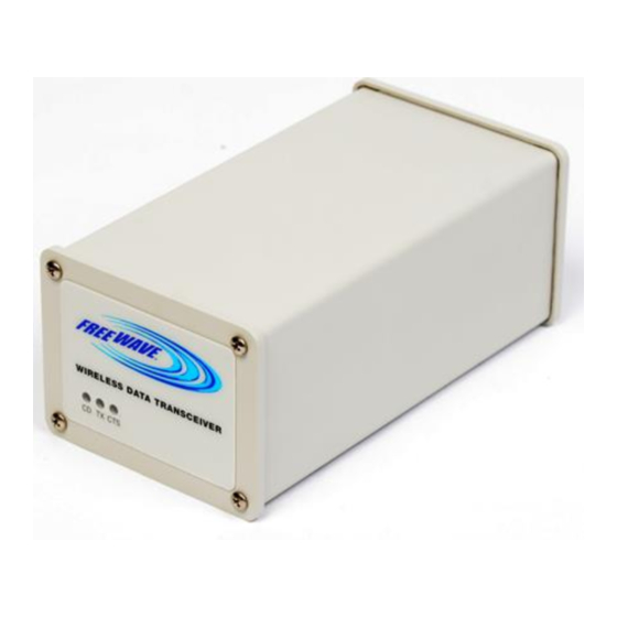 FreeWave FGR09 Series User Manual
