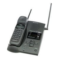 Sony SPP-A973 - Cordless Telephone With Answering System Operating Instructions Manual