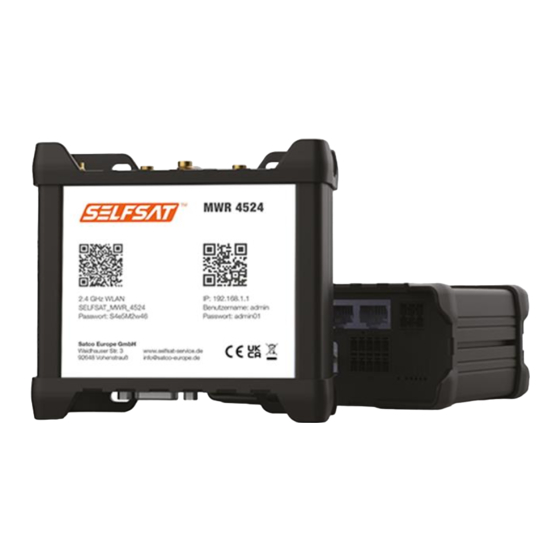 SELFSAT MWR 4524 Installation And User Manual