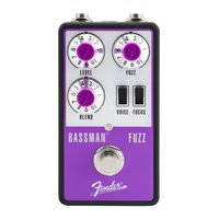 Fender BASSMAN FUZZ Quick Start Manual