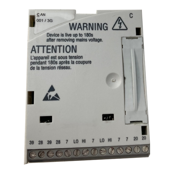 Lenze PROFIBUS E82ZAFPC001 Manuals