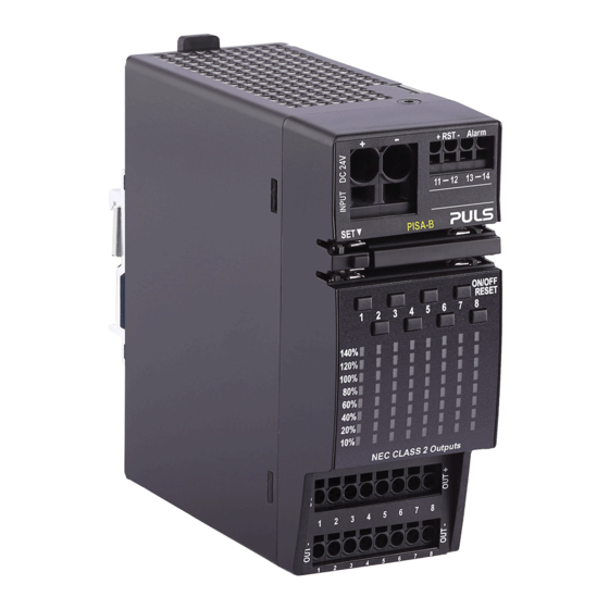 Puls DIMENSION PISA-B-8CL2-B1 Quick Start Manual