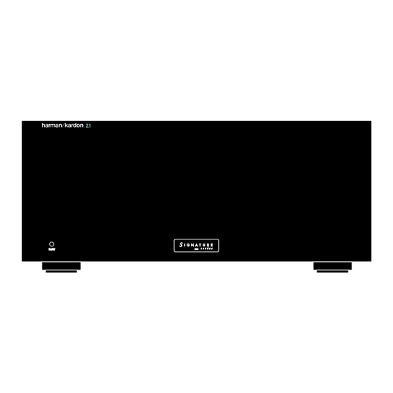 Harman Kardon Signature Series Owner's Manual