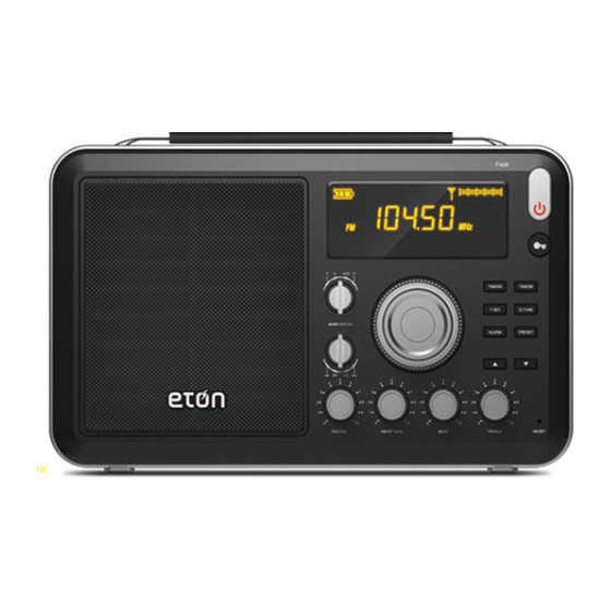 Eton FIELD RADIO 550 Owner's Manual