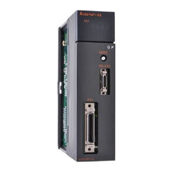 Mitsubishi Electric A1SD75P1-S3 User Manual
