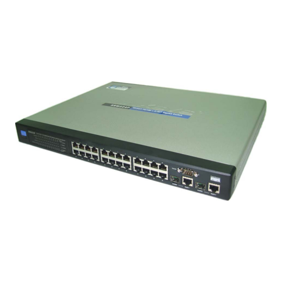 Cisco SRW224P - 10/100 - Gigabit Switch Manuals