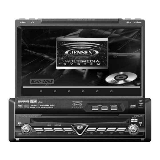 Jensen VM9411 Instruction Manual