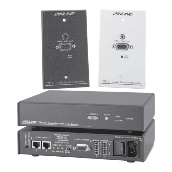 Extron electronics TPT101 User Manual