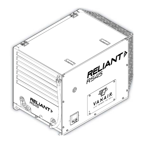 Vanair Reliant RS45 Installation, Operation, Maintenance And Parts Manual