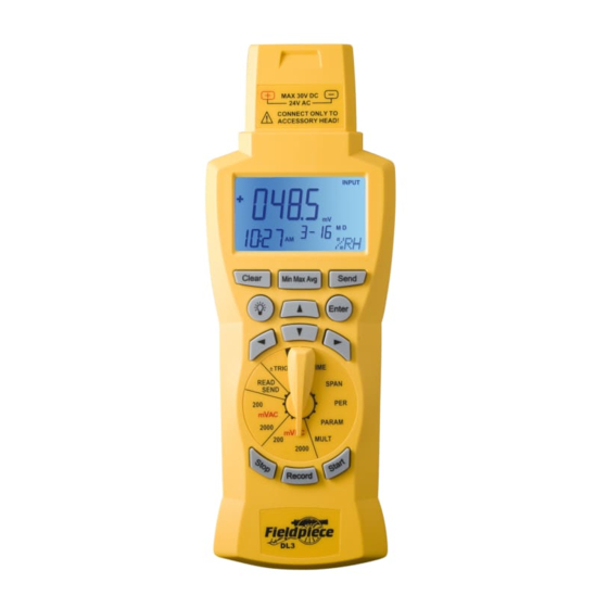 Fieldpiece DL3 Operator's Manual