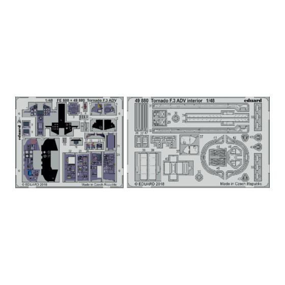 Eduard Tornado F.3 ADV interior Quick Start Manual
