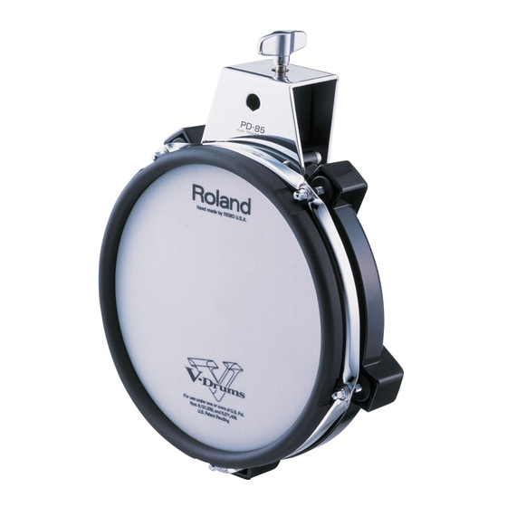 Roland V-Drums PD-85 Owner's Manual
