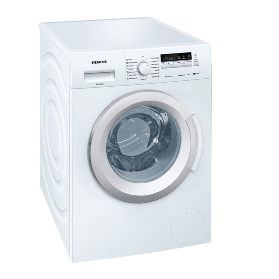 Siemens WM12K210GC Washing Machine Manuals