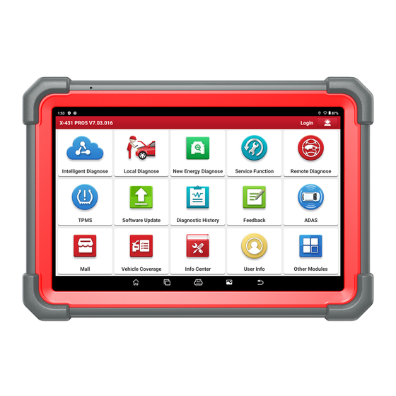 LAUNCH TECH X-PROG Quick Start Manual