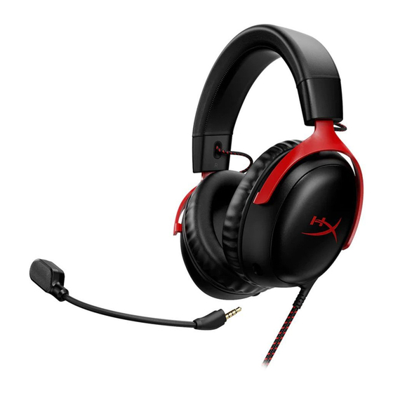 HyperX Cloud III Wireless Quick Start Manual