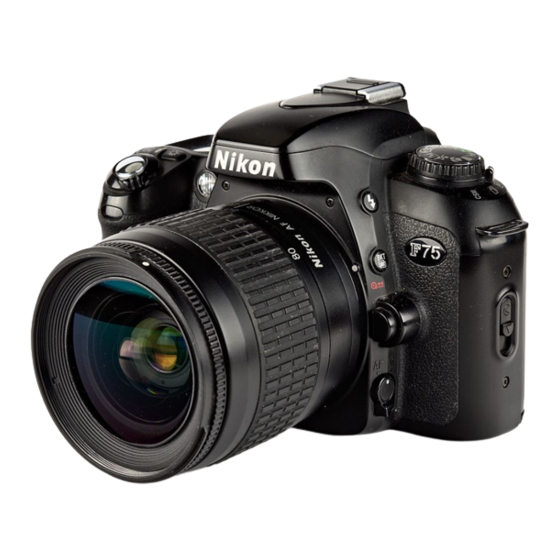 Nikon F75D - F75 QD = N75 35mm SLR Camera Body Only Manuals