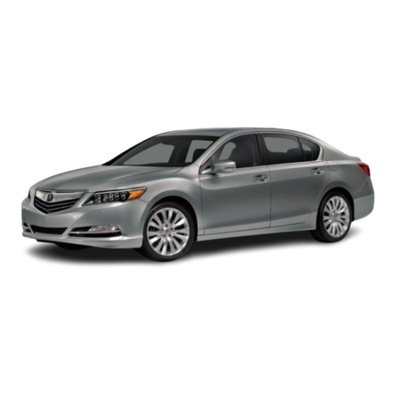 Acura 2014 RLX Manual
