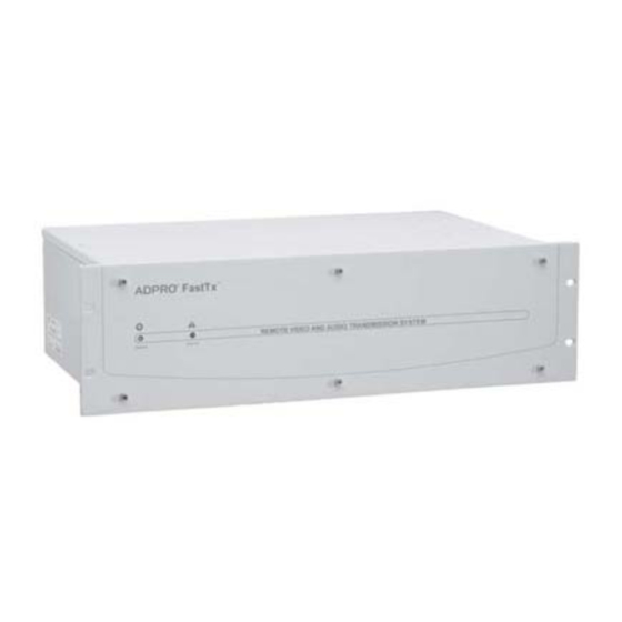 ADPRO  FastTrace Installation And User Manual