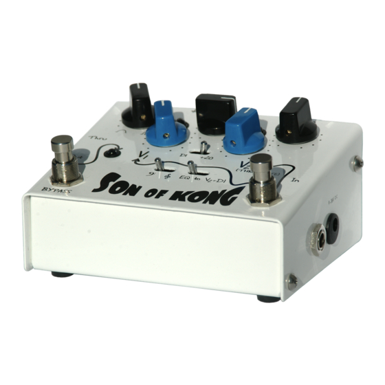 Spontaneous Audio Devices Son of Kong Quick Start Manual