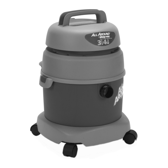 SHOPVAC ALL AROUND QAL80A MANUAL Pdf Download ManualsLib
