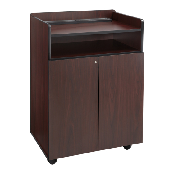 User Manuals: LDI Spaces SAFCO 8919 Court Receptacle