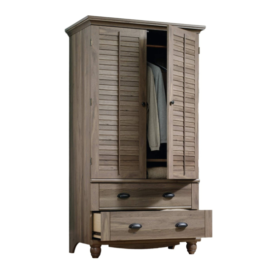 Sauder Harbor View Armoire 415003 Manual