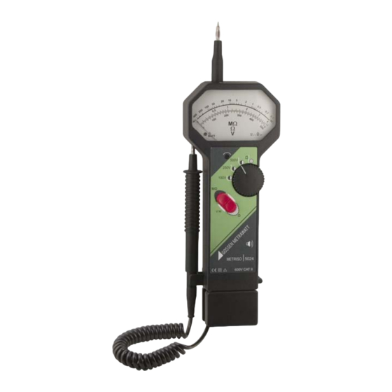 Gossen MetraWatt METRISO 5024 Operating Instructions Manual