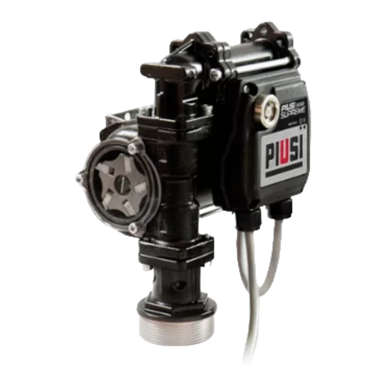 Piusi SUPREME BY-PASS 3000 Installation, Use And Maintenance Manual