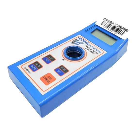 Hanna Instruments HI 95711C Instruction Manual