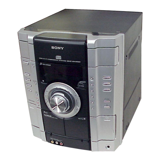 Sony HCD-RG222 Service Manual