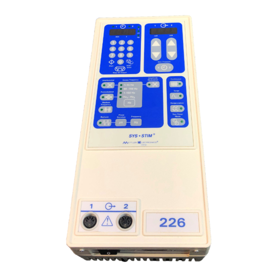Mettler Electronics Sys*Stim 226 Instruction Manual