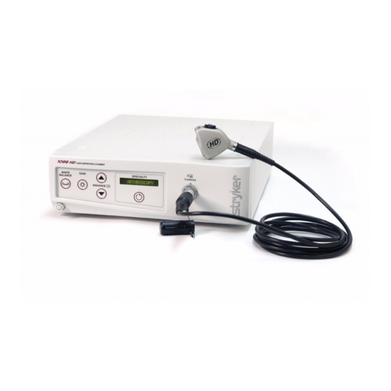Stryker Endoscopy 1088 Operating And Maintenance Manual