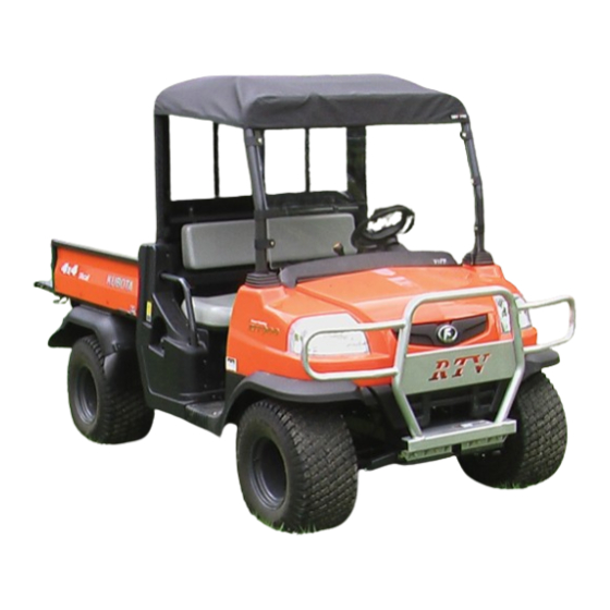 Kubota RTV 900 Installation & Operation Manual